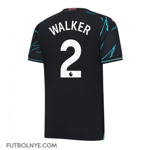 Camiseta Manchester City Kyle Walker #2 Tercera Equipación 2023-24 manga corta